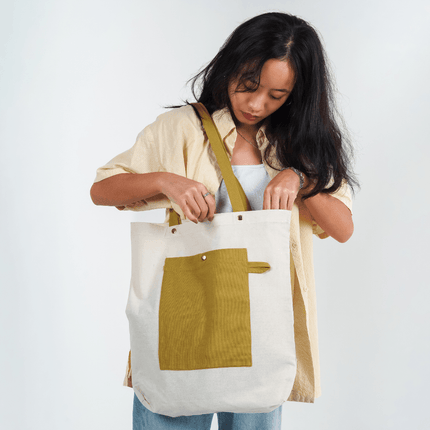 Sandy Canvas Tote Bag - HASHTACK