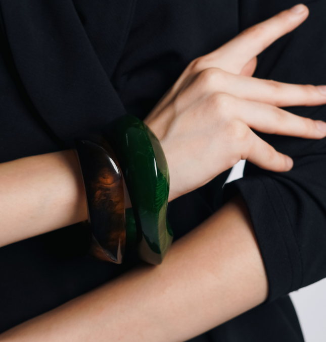 Bold Resin Statement Bangles