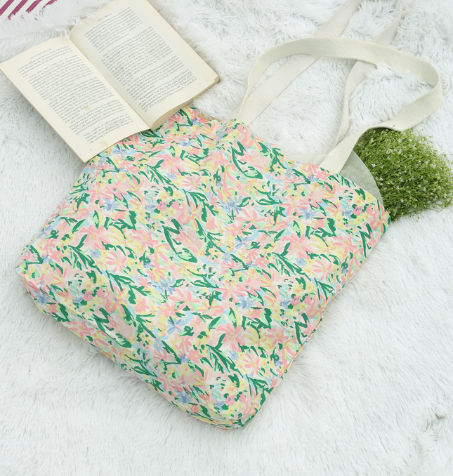 Pastel Cotton Canvas Tote