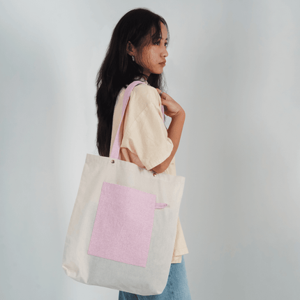 Cotton Candy Canvas Tote Bag - HASHTACK