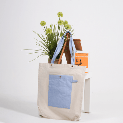 Blue Vanilla Canvas Tote Bag - HASHTACK