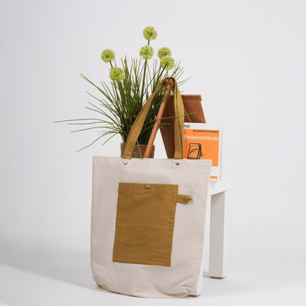 Sandy Canvas Tote Bag - HASHTACK