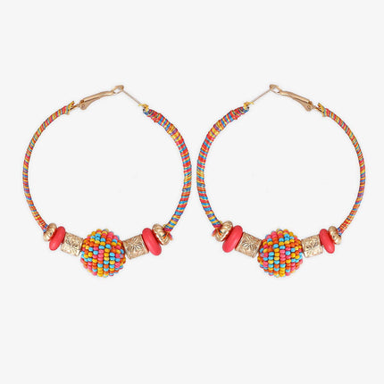 Cherry Red Hoops Earrings - HASHTACK