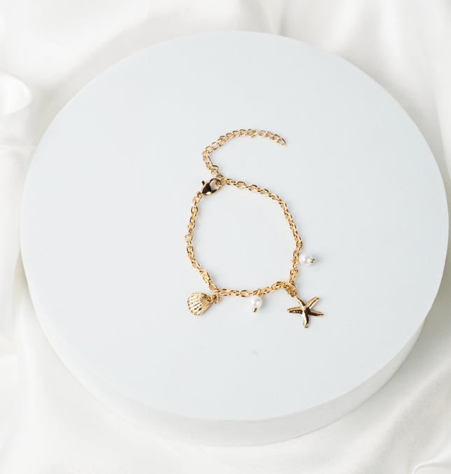 Ocean Luxe Pearl & Shell Bracelet