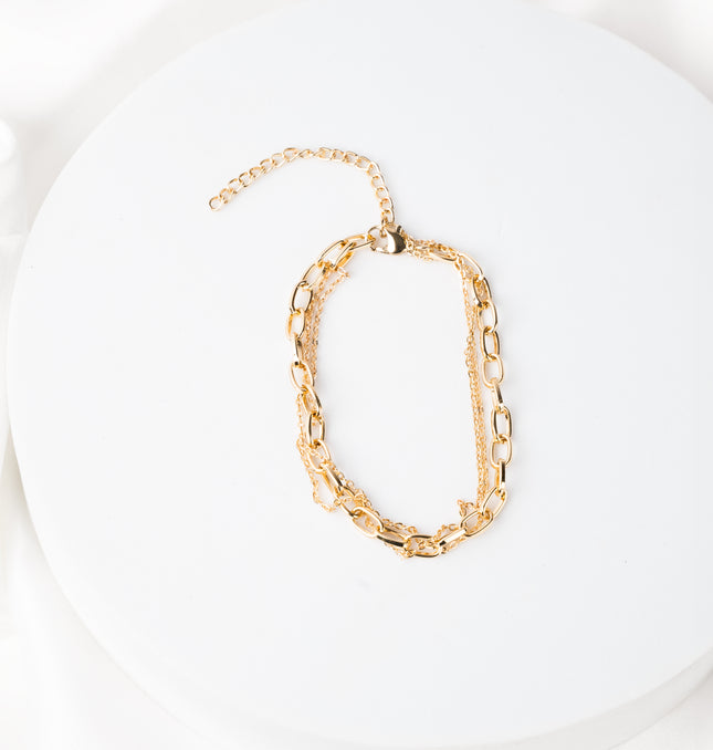 Golden Duo Chain Bracelet