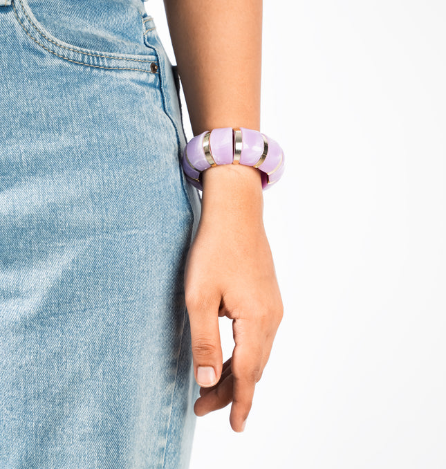 Lavender Glow Stackable bracelet