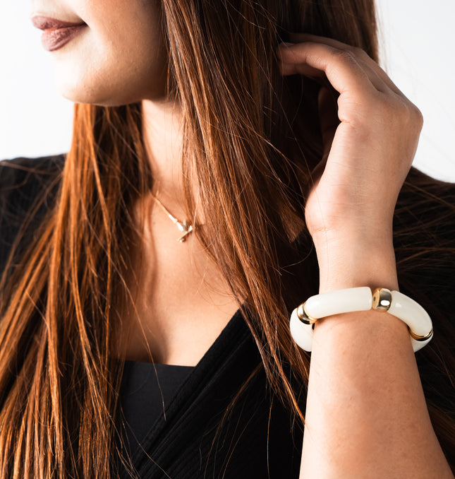 Snow Glow Stackable Bracelet
