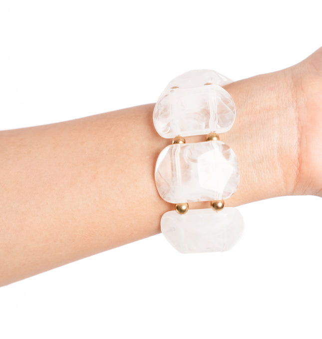 Snow Cube Stackable Bracelet