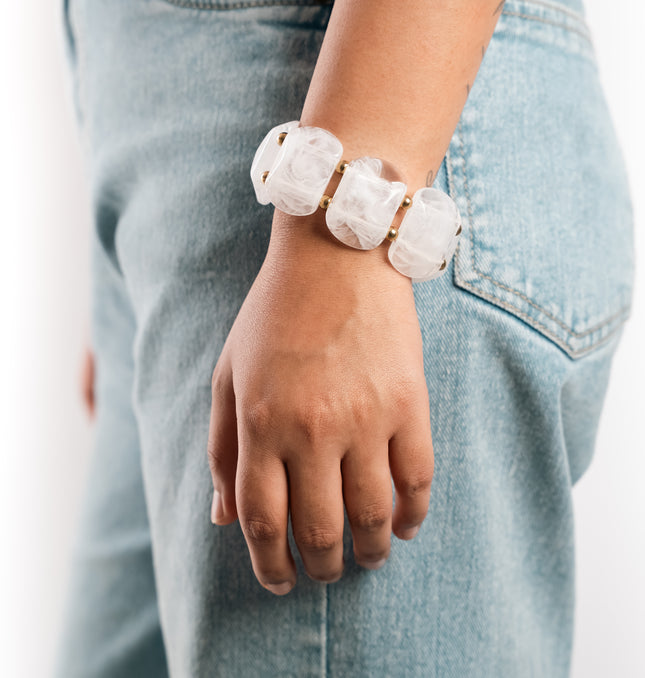 Snow Cube Stackable Bracelet