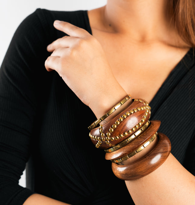 Wooden Aura Bangles