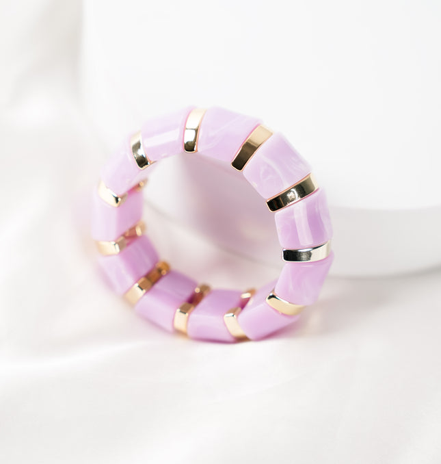 Lavender Glow Stackable bracelet