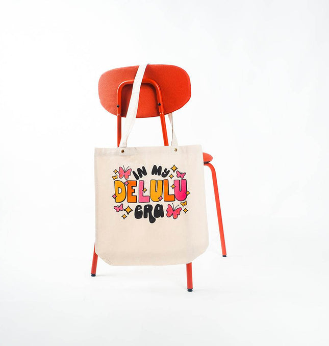 In My Delulu Era Canvas Tote Bag - HASHTACK