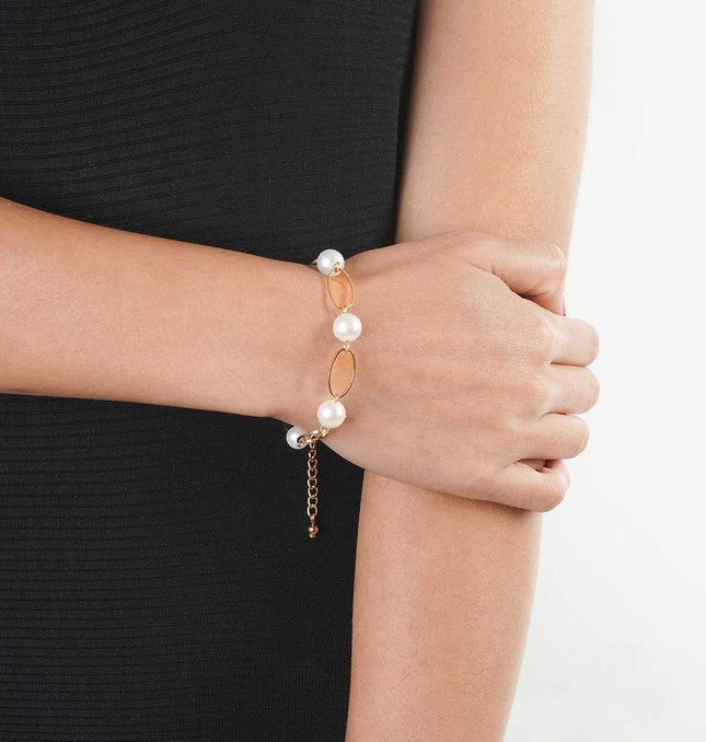 Classic Pearl Ring Bracelet - HASHTACK