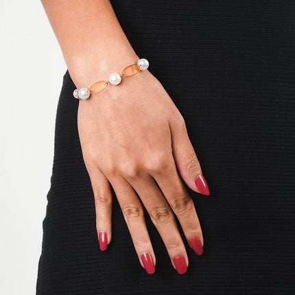 Classic Pearl Ring Bracelet - HASHTACK