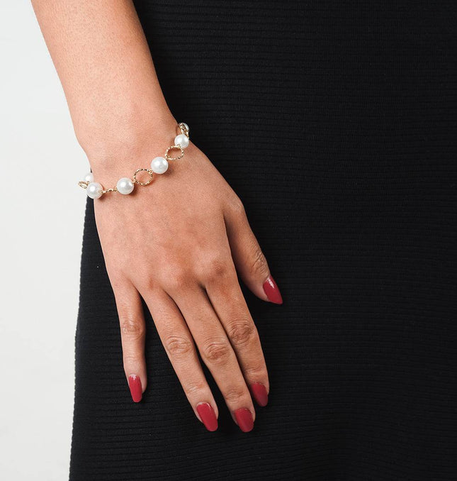 Golden Hour Pearl Bracelet - HASHTACK