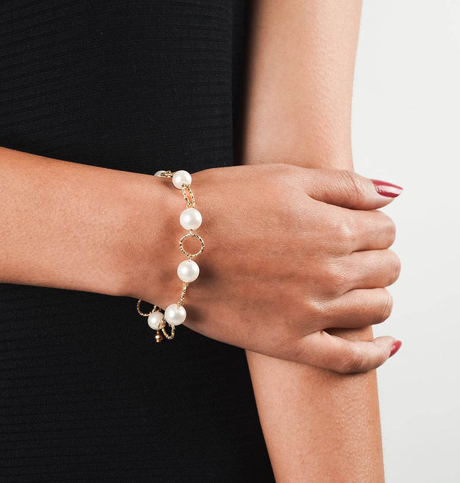 Golden Hour Pearl Bracelet - HASHTACK