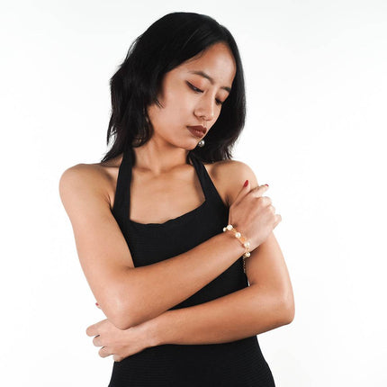 Golden Hour Pearl Bracelet - HASHTACK