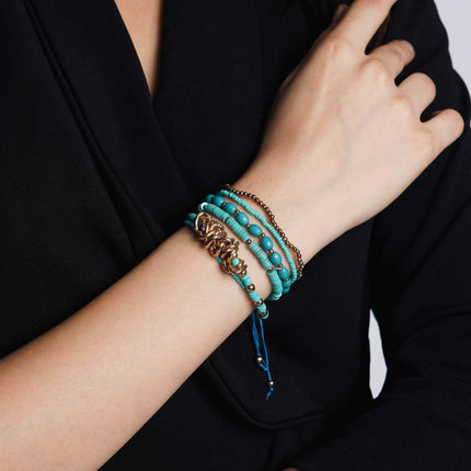 Ocean Bliss Layered Bracelet Stack - HASHTACK