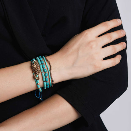 Ocean Bliss Layered Bracelet Stack - HASHTACK