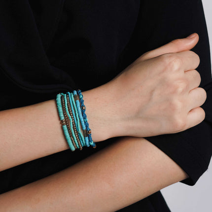 Deep Sea Layered Bracelet Stack - HASHTACK