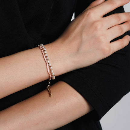 Dreamy Pearl Layered Bracelet - HASHTACK