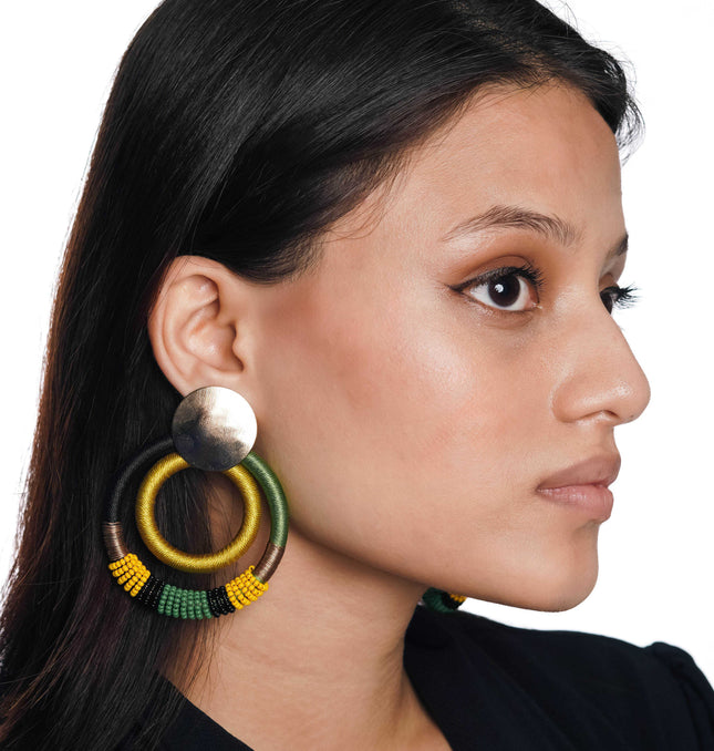 Tribal Hoop Harmony Earrings - HASHTACK