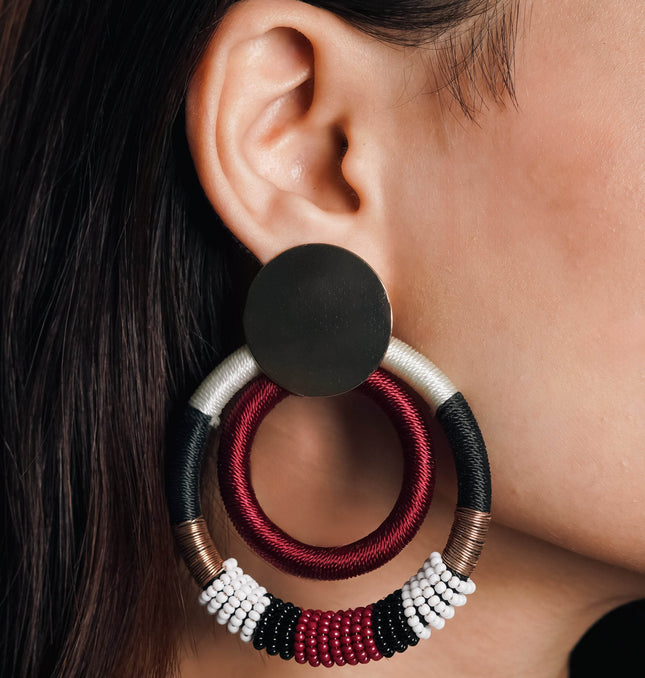 Fusion Loop Statement Earrings - HASHTACK