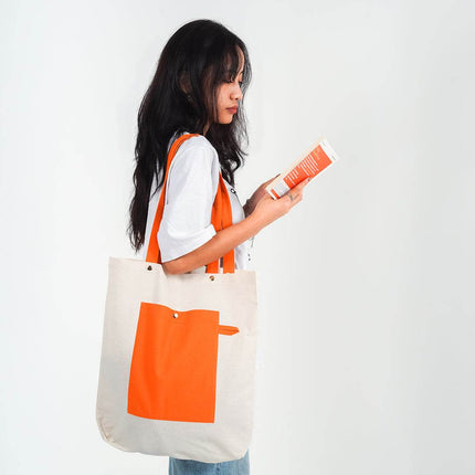 Sunny Canvas Tote Bag - HASHTACK