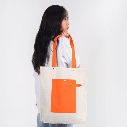 Sunny Canvas Tote Bag - HASHTACK