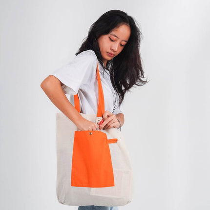 Sunny Canvas Tote Bag - HASHTACK