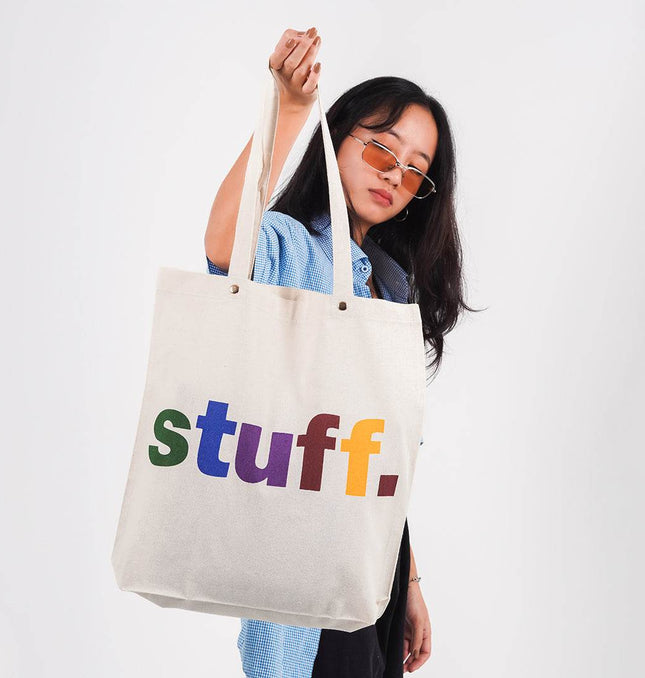 Stuff Canvas Tote Bag - HASHTACK