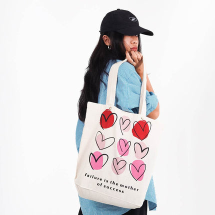 Failure Is The Mother Of Success Canvas Tote Bag - HASHTACK