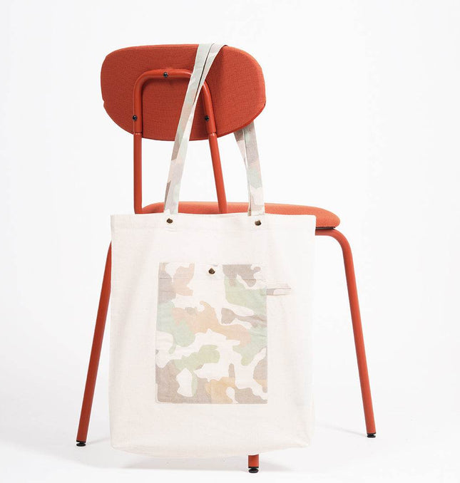 Army Chic Canvas Tote Bag - HASHTACK