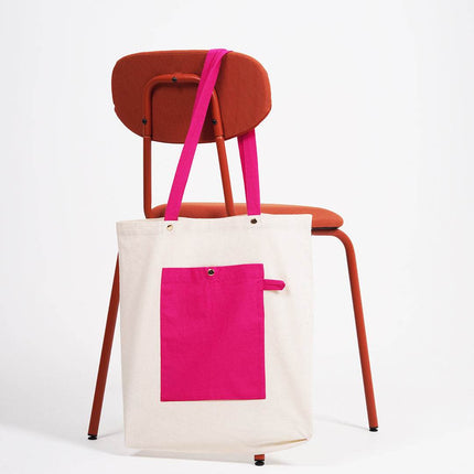 Pink Candy Canvas Tote Bag - HASHTACK