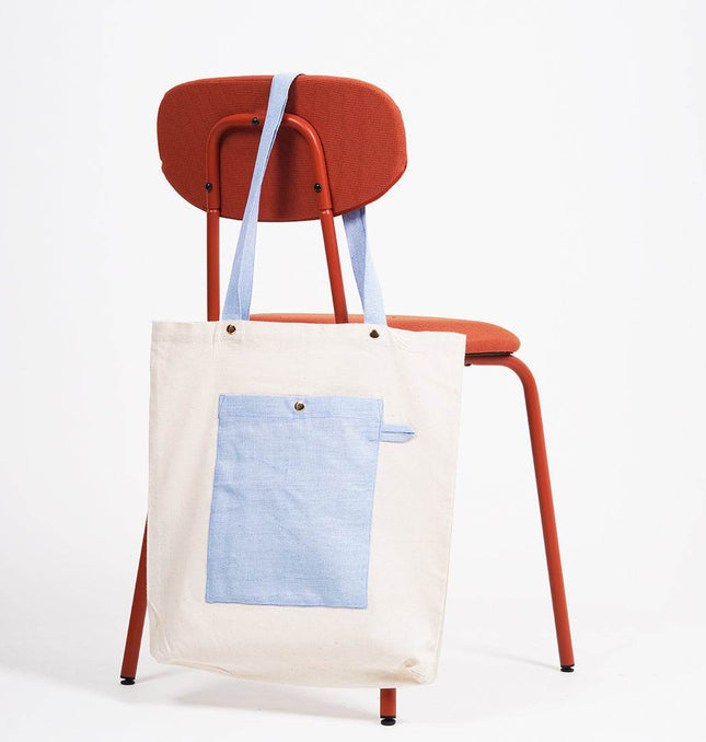 Blue Vanilla Canvas Tote Bag - HASHTACK