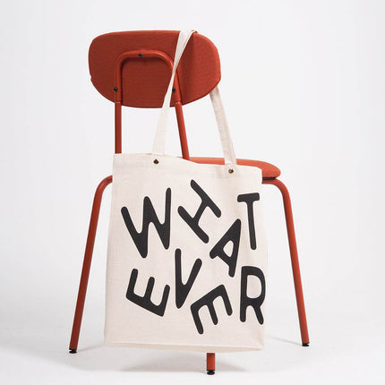 What Ever Canvas Tote Bag White - HASHTACK