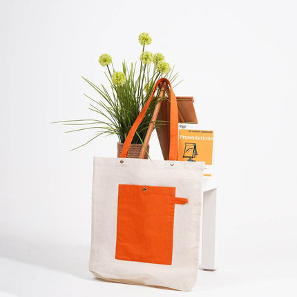 Sunny Canvas Tote Bag - HASHTACK