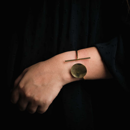 Vintage Edge Brass Cuff