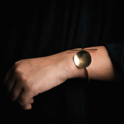 Vintage Edge Brass Cuff