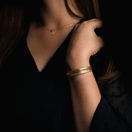 Ladder Luxe Gold Adjustable Cuff