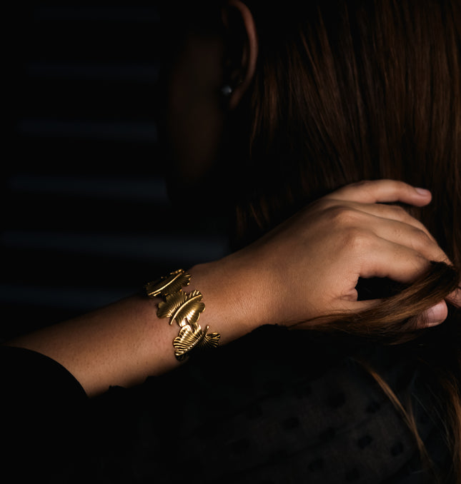 Golden Leaf Adjustable Cuff