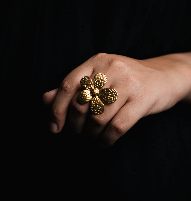 Rose Radiance Gold Adjustable Ring
