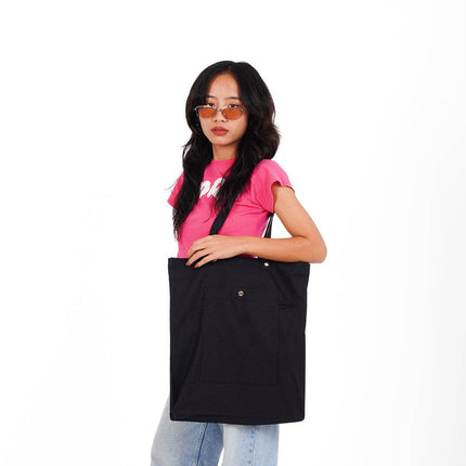 Blackout Luxe Canvas Tote Bag - HASHTACK