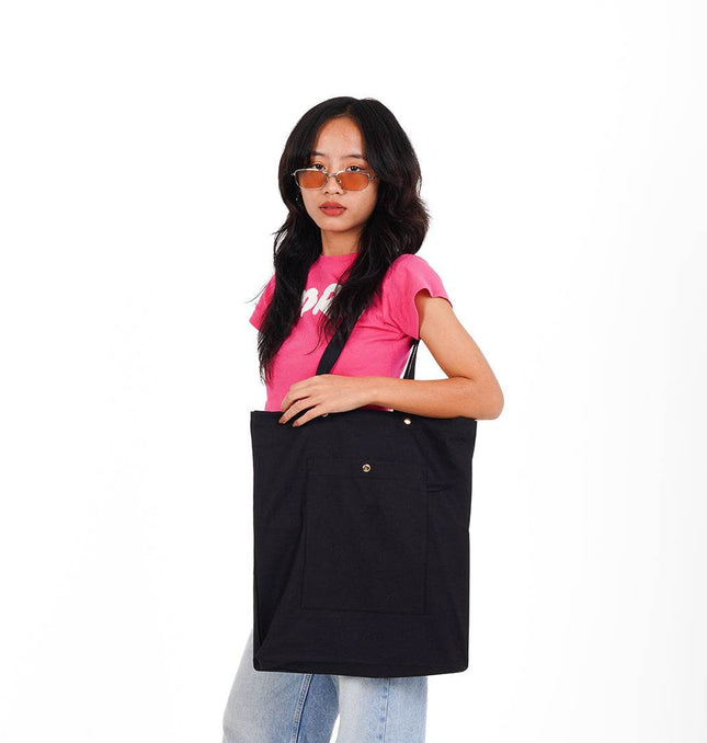 Blackout Luxe Canvas Tote Bag - HASHTACK