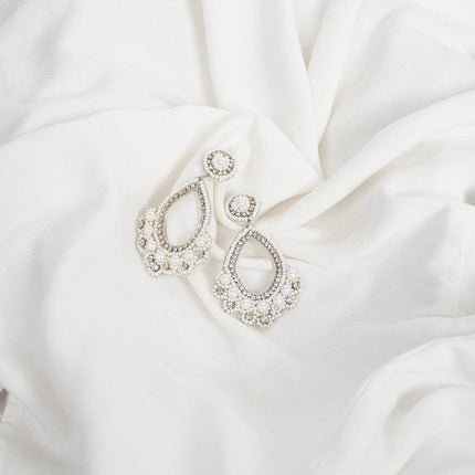 Pearl Elegance Teardrop Earrings. - HASHTACK