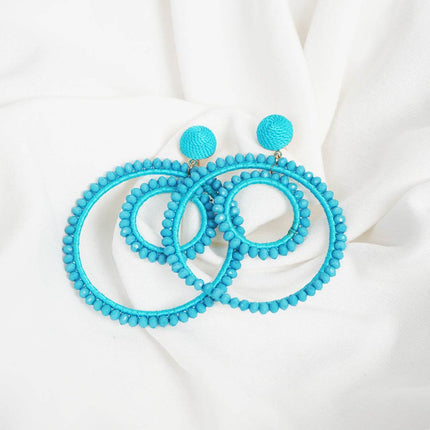 Icy Blue Spiral earrings - HASHTACK