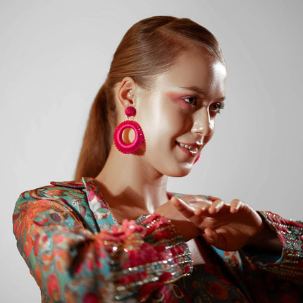 Fushia Pink Pop Up Hoops - HASHTACK