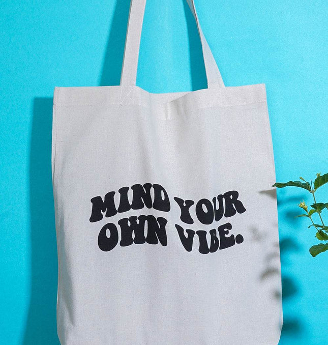Mind Your Own Vibe Tote Bag - HASHTACK