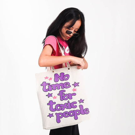 No Time For Toxic People Tote Bag - HASHTACK