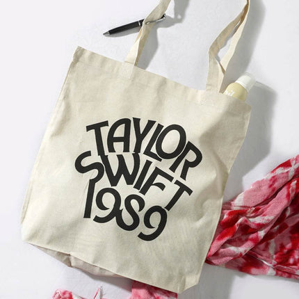 Taylor Swift Canvas Tote Bag - HASHTACK
